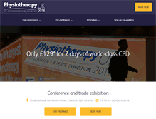 Tablet Screenshot of physiotherapyuk.org.uk